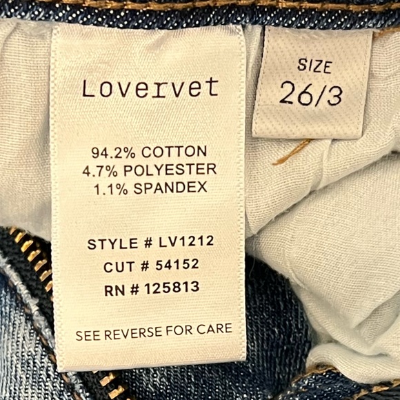 COPY - Lovervet Morgan Mid Rise Crop Bootcut Jeans | Size 26 - Picture 4 of 5